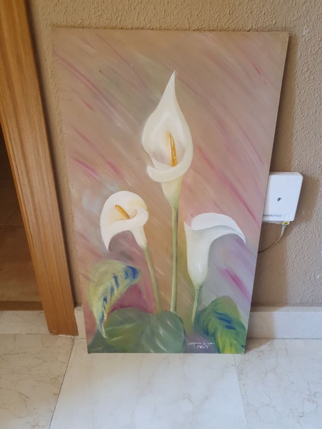 Cuadro Acuarela Flores 2017