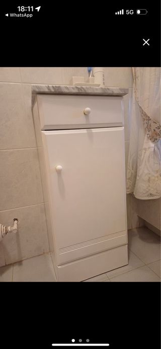 Mueble baño blanco - 2 uds.