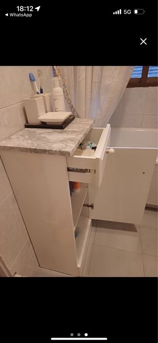 Mueble baño blanco - 2 uds.