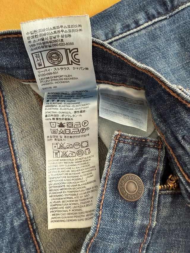 Shorts Levi's 501 mujer - Azul