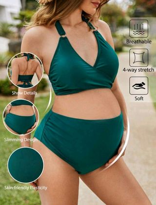 Bañador premamá verde - Talla única