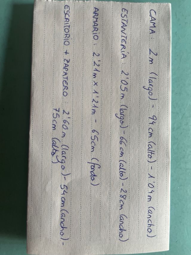 Habitación juvenil completa.