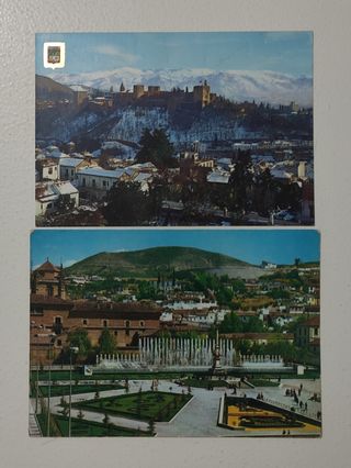 5 POSTALES ANTIGUAS DE GRANADA AÑOS 70