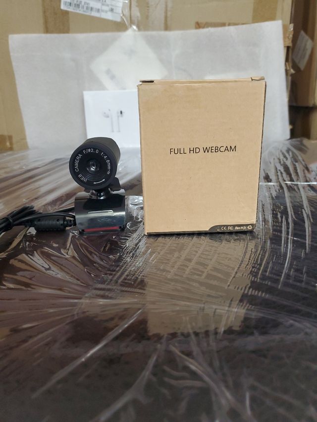 Webcam full HD 1080p 360°- Negra
