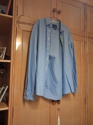 Camisa azul hombre - talla L