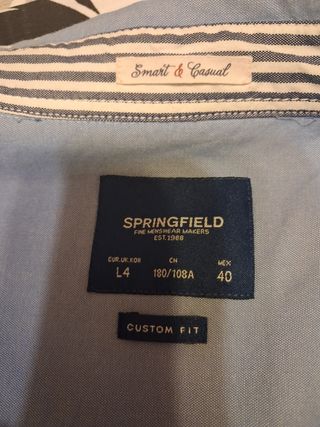 Camisa azul hombre - talla L