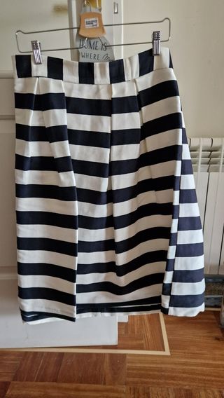 3 Faldas Asos - Añil, Magenta y Az.Marino/blanco