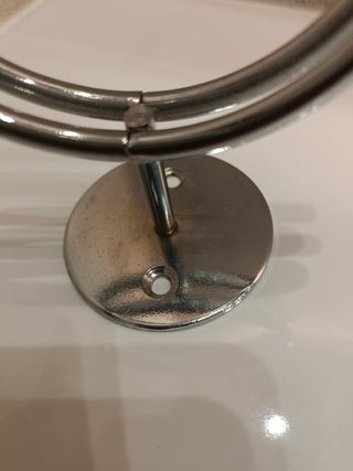 Colgadores baño dorados metal