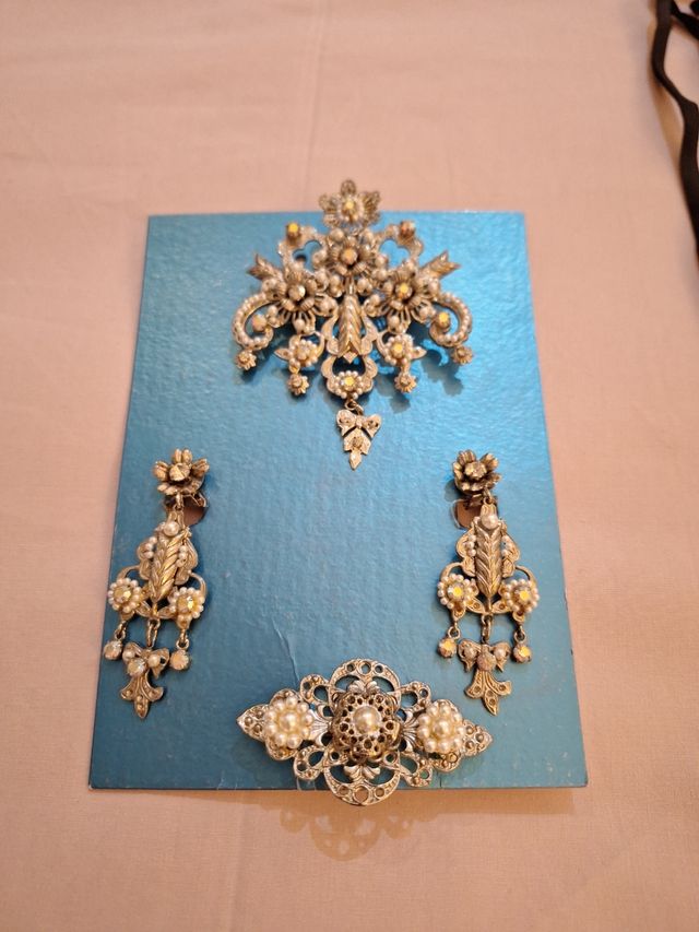 Aderezos Plata para traje alicantina