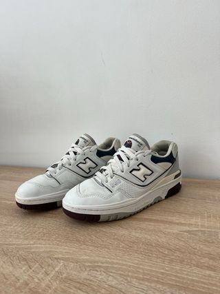 New Balance 550 - Zapatillas Blancas y Azules - 37