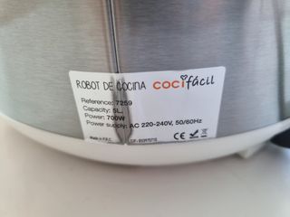 Robot cocina cocifácil 5L