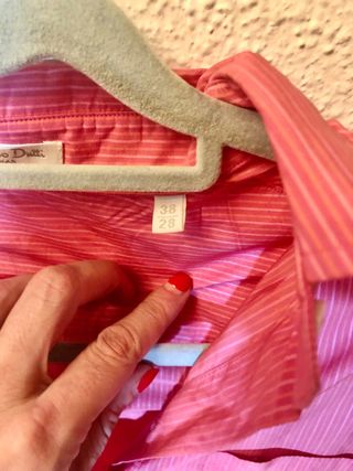 Blusa Massimo Dutti rosa rayas
