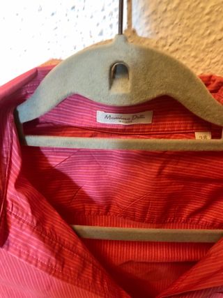 Blusa Massimo Dutti rosa rayas