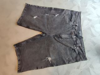 Shorts Vaqueros Negros - Rotos Talla 36