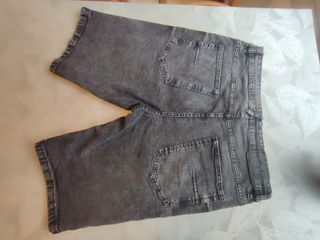 Shorts Vaqueros Negros - Rotos Talla 36