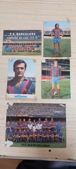 Lote coleccionismo del F.C.Barcelona antiguo 70/80