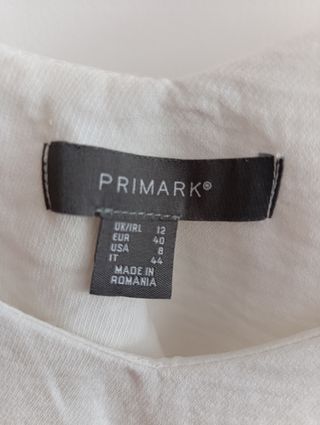 Blusa Primark blanca talla L