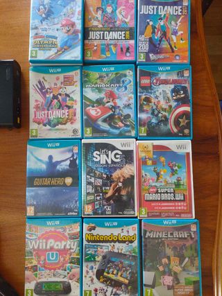Wii U 32 GB+ 13 juegos +guitarra guitar Hero 