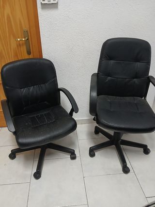 2 sedie da ufficio girevoli