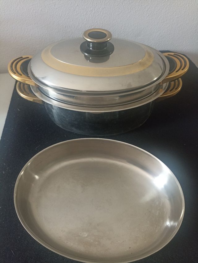 Olla acero inox. 18/10 + accesorios