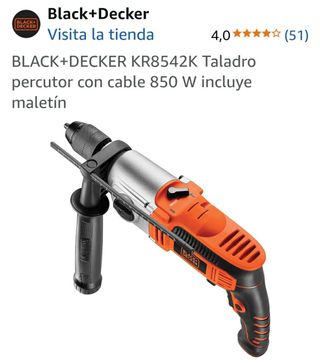Taladro percutor BLACK+DECKER KR8542K