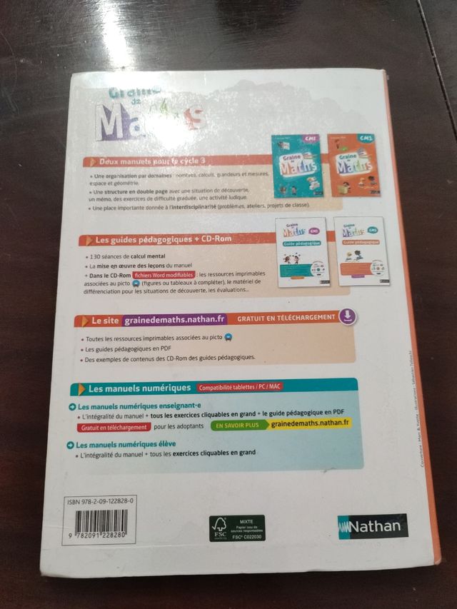 Graine de Maths - Manuel CM2 - 2017