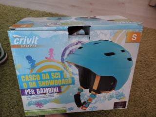 Casco Esquí Infantil Crivit S Azul y gafas