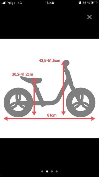 Bicicleta sin pedales rosa