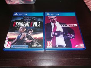 PS4 Resident Evil 3 & Hitman 2