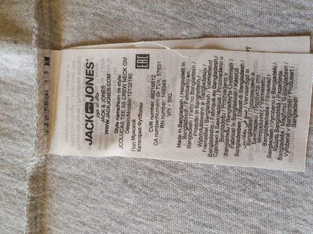 Camiseta gris Jack&Jones