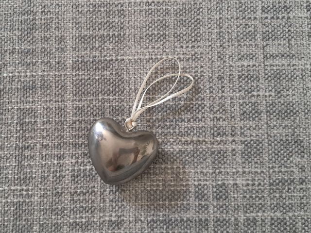 Ciondolo cuore metallo