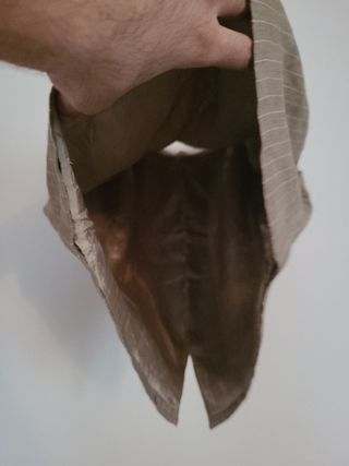 Minigonna Zara bimba righe beige