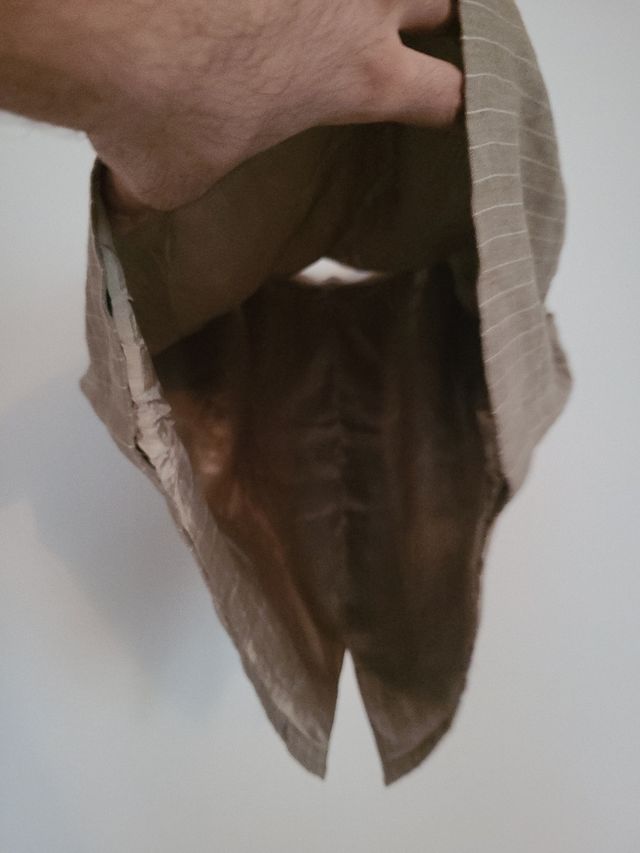 Minigonna Zara bimba righe beige