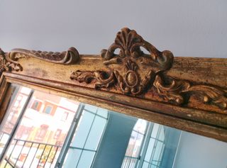 Espejo antiguo dorado