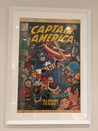 Cuadro Capitán América Vintage
