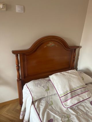 Cabecero cama madera - marrón 1.05