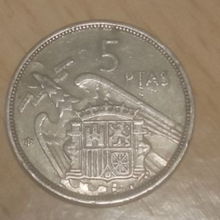Moneda 5 Ptas Franco 1957