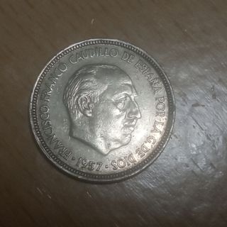Moneda 5 Ptas Franco 1957