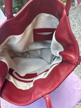 Borsa a secchiello rossa