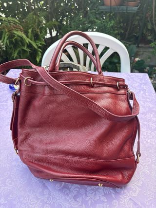 Borsa a secchiello rossa