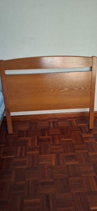 Cabecero cama madera marrón