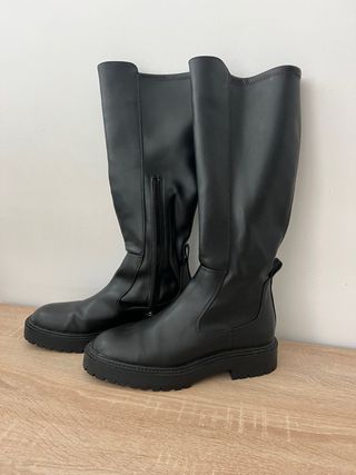 Botas altas negras Zara - Talla 38