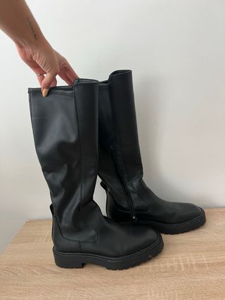 Botas altas negras Zara - Talla 38
