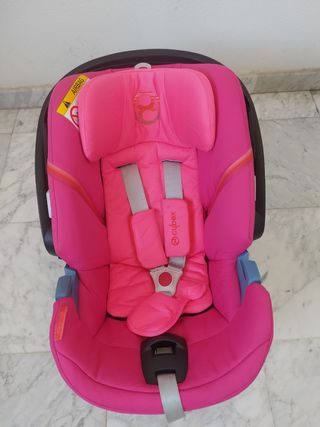 Silla Cybex Aton: portabebés rosa