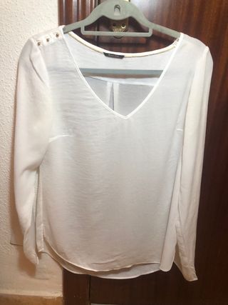 Blusa Massimo Dutti blanca