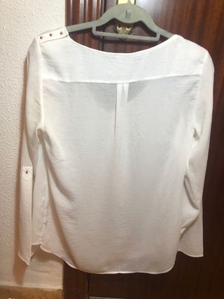 Blusa Massimo Dutti blanca