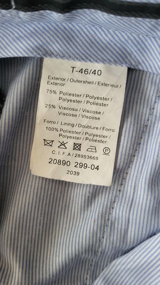 Traje Negro Talla 46