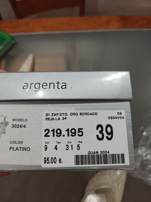 Zapatos GODY dorados eventos