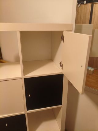 Estantería Kallax Ikea blanco-negro