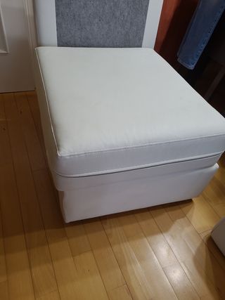 Sillón blanco piel auténtica